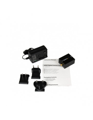 StarTech.com Convertitore audio da coassiale digitale SPDIF o ottico Toslink a RCA stereo