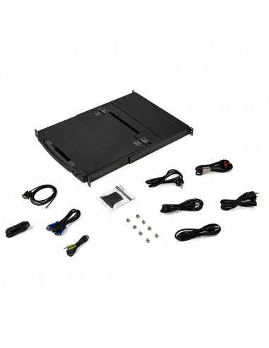 StarTech.com Console KVM per Armadio Rack - Monitor LCD 17" 1080p - KVM Switch DVI/VGA - Montabile a Rack su doppia guida - Cass
