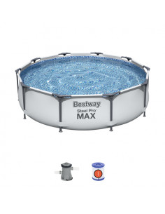 Bestway Steel Pro Piscina con bordi rotonda 4678L Blu fuori terra