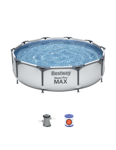 Bestway Steel Pro Piscina con bordi rotonda 4678L Blu fuori terra