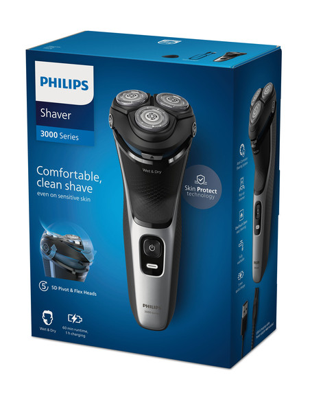 Philips Shaver 3000 Series S3143/00 Rasoio elettrico Wet & Dry