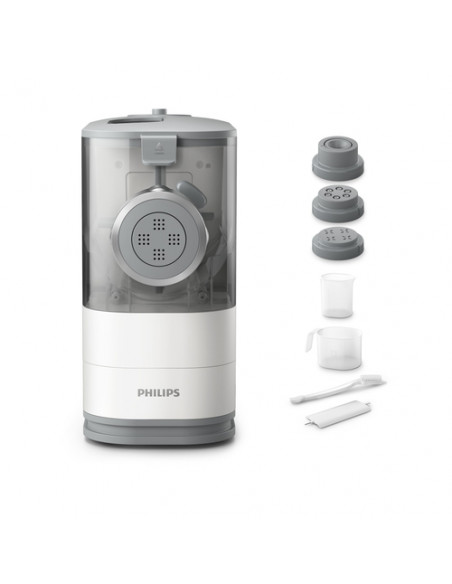 Philips Viva Collection 5000 Series, Macchina per la pasta fresca, Pasta Maker HR2345/19 - Compatto, con 4 trafile