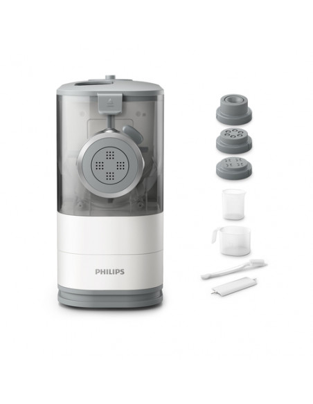 Philips Viva Collection 5000 Series, Macchina per la pasta fresca, Pasta Maker HR2345/19 - Compatto, con 4 trafile