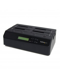 StarTech.com Docking Station per Hard Disk a 4 Slot - Duplicatore ed Eraser USB 3.0/eSATA per SSD/HDD SATA - Dock Standalone 1:3