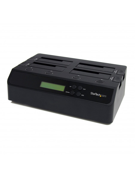 StarTech.com Docking Station per Hard Disk a 4 Slot - Duplicatore ed Eraser USB 3.0/eSATA per SSD/HDD SATA - Dock Standalone 1:3