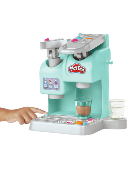Play-Doh Kitchen Creations La Caffetteria Super Colorata di , playset con 20 accessori e 8 vasetti di pasta modellabile atossica