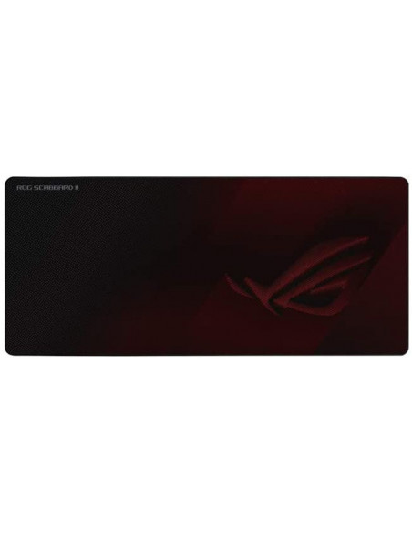 ASUS ROG Strix Scabbard II Tappetino per mouse per gioco da computer Nero, Rosso