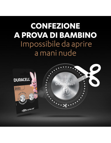 Duracell Elettronics 2032 B2 2pz
