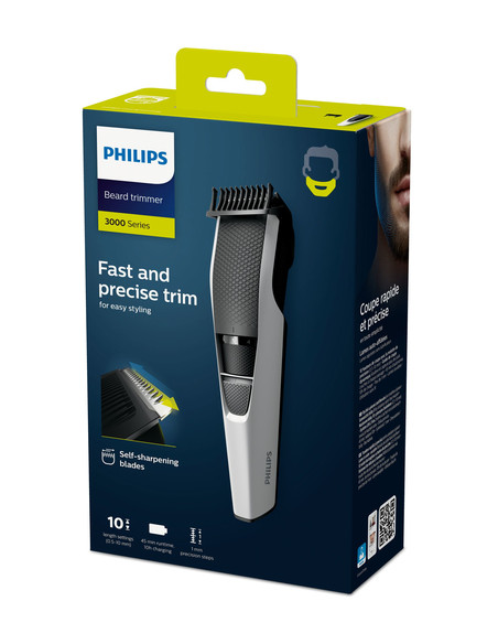 Philips 3000 series Rifinitore per barba con impostazioni di precisione da 1mm