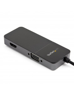StarTech.com Adattatore USB 3.0 a HDMI e VGA - Convertitore adattatore multiporta 4K/1080p USB Type-A per doppio monitor - Sched 2