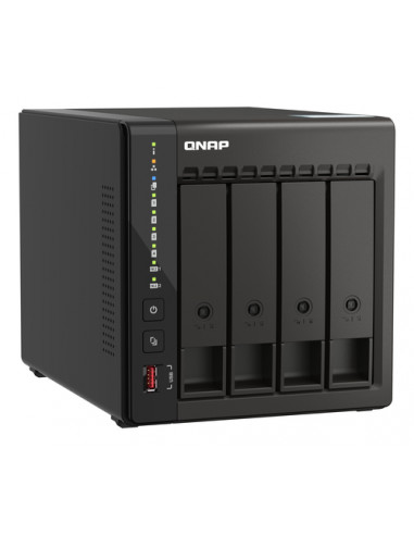 QNAP TS-453E NAS Tower Intel® Celeron® J6412 8 GB 0 TB QNAP QTS Nero