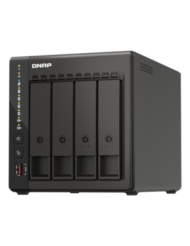 QNAP TS-453E NAS Tower Intel® Celeron® J6412 8 GB 0 TB QNAP QTS Nero