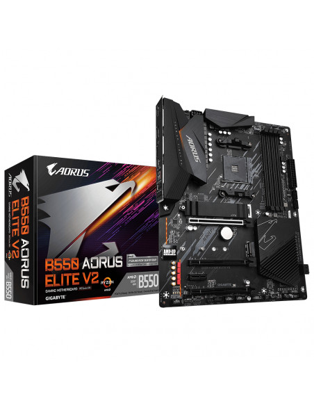 GIGABYTE B550 AORUS ELITE V2 Scheda madre - CPU AMD Ryzen 5000, VRM a 12+2 fasi, fino a 4733 MHz DDR4, 1xPCIe 4.0 + 1xPCIe 3.0 M