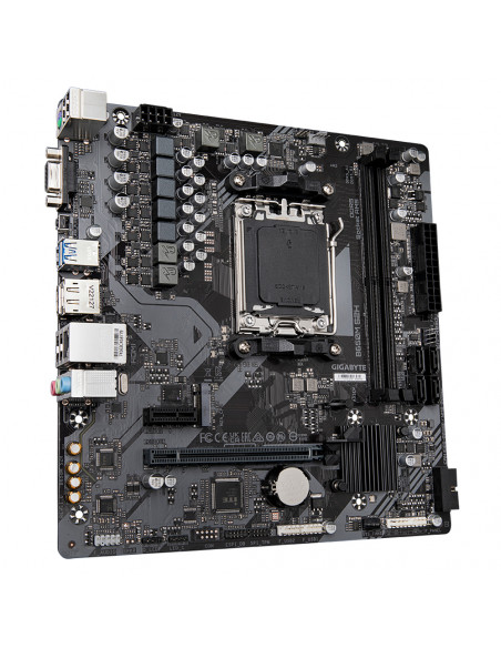 GIGABYTE B650M S2H Scheda madre - AMD Ryzen serie 9000, VRM a 5+2+2 fasi, fino a 6400 MHz DDR5 (OC), 1xPCIe 4.0 M.2, LAN GbE, US