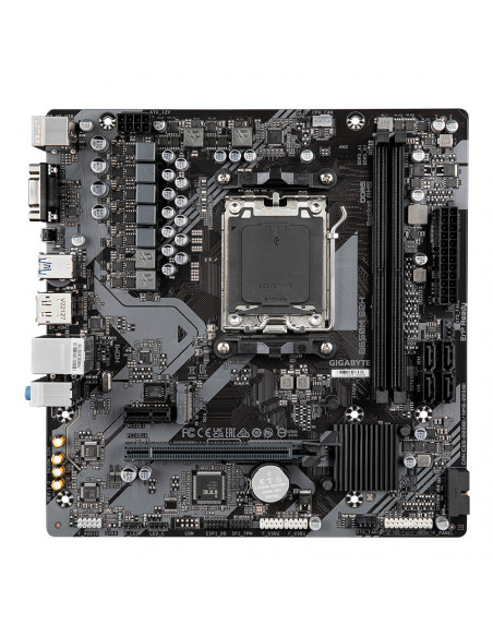 GIGABYTE B650M S2H Scheda madre - AMD Ryzen serie 9000, VRM a 5+2+2 fasi, fino a 6400 MHz DDR5 (OC), 1xPCIe 4.0 M.2, LAN GbE, US