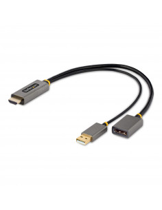 StarTech.com Cavo adattatore da HDMI a DisplayPort da 30 cm - Convertitore attivo da HDMI 2.0 a DP 1.2 da 4K 60Hz, HDR - Adattat