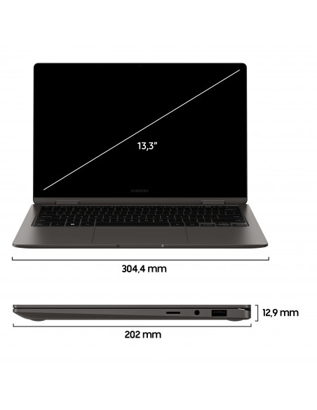 Samsung Galaxy Book3 360 13.3" Laptop i7 16GB 512GB Windows 11 Pro Graphite