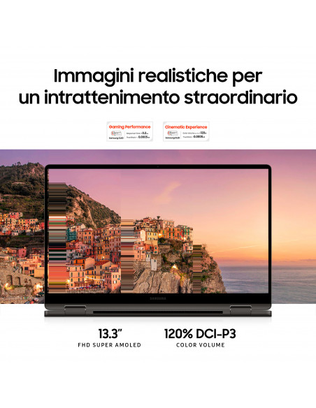 Samsung Galaxy Book3 360 13.3" Laptop i7 16GB 512GB Windows 11 Pro Graphite