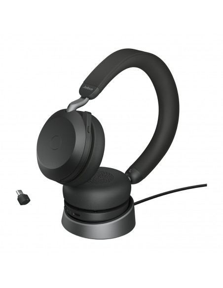Jabra 27599-989-889 cuffia e auricolare Con cavo e senza cavo A Padiglione Musica e Chiamate USB tipo-C Bluetooth Base di ricari