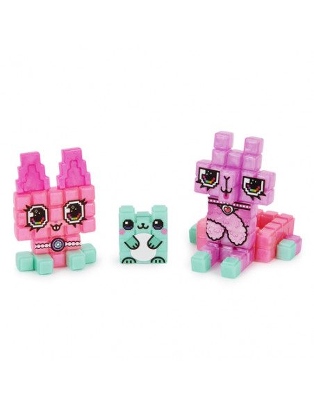 Pixobitz - Confezione di Ricarica con 156 bitz metallizzati idroadesivi | Decorazioni e accessori per creazioni in 3D | Giochi c