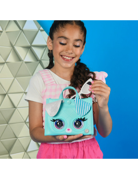 Purse Pets BORSETTA Tote Perfect in versione cagnolino | borsetta interattiva per bambina con oltre 30 suoni e reazioni, giocatt