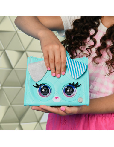 Purse Pets Borsetta Tote Perfect in Versione Cagnolino | Borsetta interattiva per Bambina con Oltre 30 Suoni e reazioni, Giocatt