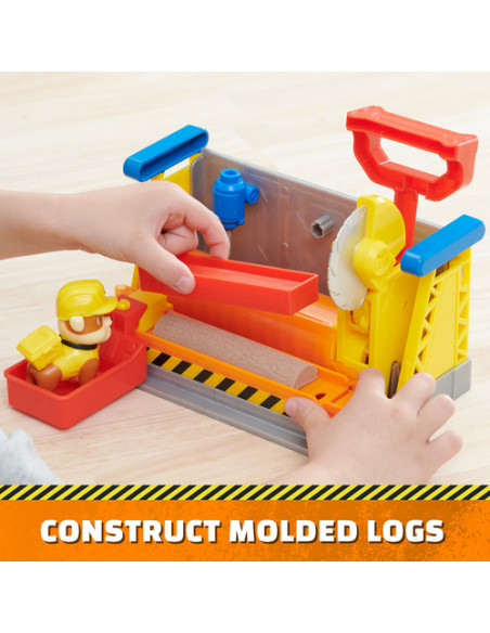 Rubble & Crew, Officina di Rubble, giocattoli da costruzione con sabbia e personaggio di Rubble, giocattoli per bambini e bambin