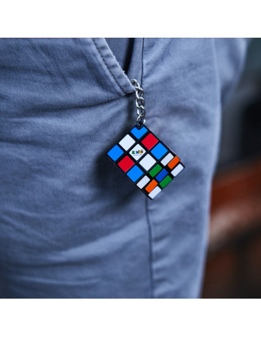 Rubik’s , , Il Cubo 3x3 Originale, Edizione in Miniatura. Accessorio Portachiavi con cubo 3x3 funzionante, per Bambini dagli 8