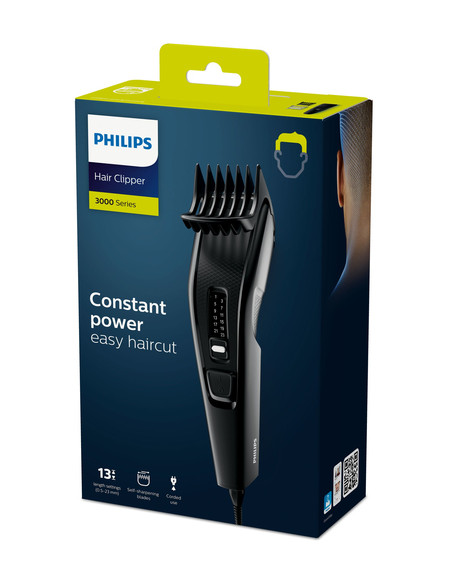 Philips Serie 3000 Regolacapelli con lame in acciaio inossidabile