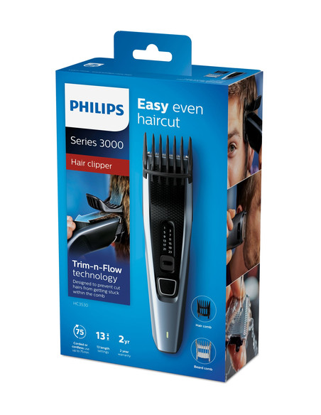 Philips 3000 series Regolacapelli con lame in acciaio inossidabile