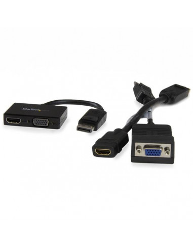 StarTech.com Adattatore DisplayPort a HDMI e VGA - Convertitore audio/video da viaggio DP 2 in 1 - 1920x1200 / 1080p