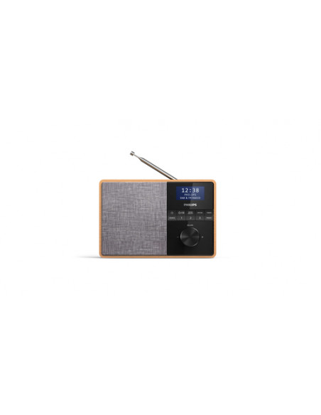 Philips TAR5505/10 radio Portatile Digitale Nero, Grigio, Legno