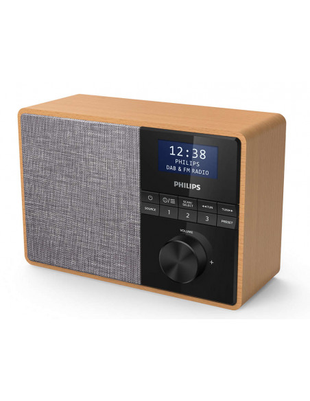 Philips TAR5505/10 radio Portatile Digitale Nero, Grigio, Legno