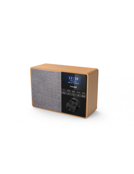 Philips TAR5505/10 radio Portatile Digitale Nero, Grigio, Legno