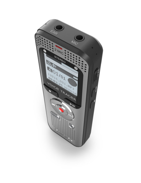 Philips Voice Tracer DVT2015 dittafono Memoria interna e scheda di memoria Argento