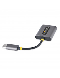 StarTech.com Adattatore USB-C a Jack 3.5mm - Splitter USB Type C per 2 Cuffie con Microfono - Scheda Audio Esterna USB C con 2 U 2