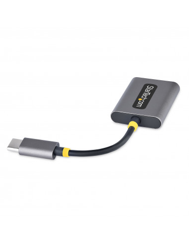 StarTech.com Adattatore USB-C a Jack 3.5mm - Splitter USB Type C per 2 Cuffie con Microfono - Scheda Audio Esterna USB C con 2 U