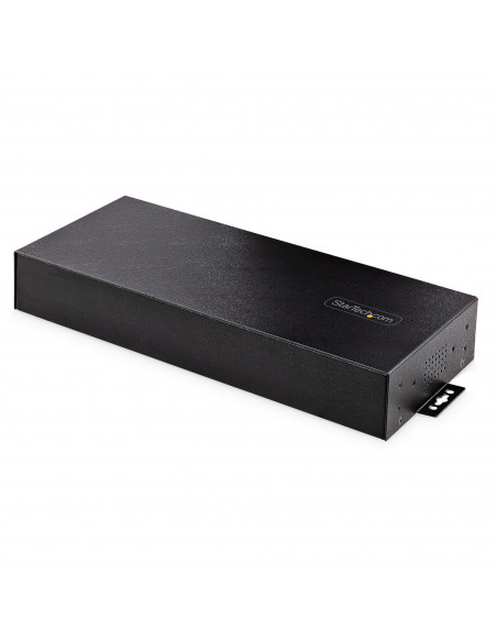 StarTech.com Hub USB 3.0 Alimentato a 16 Porte - Multipresa USB-A Industriale 5Gbps Installabile a Muro/Rack/DIN - Protezione ES