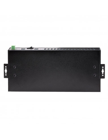StarTech.com Hub USB 3.0 Alimentato a 16 Porte - Multipresa USB-A Industriale 5Gbps Installabile a Muro/Rack/DIN - Protezione ES