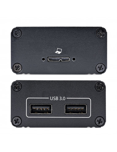 StarTech.com Extender USB 3.0 a 2 Porte su Fibra Multimodale OM3 - LC/LC - Hub 2x USB-A 5Gbps - Resistente Estensore USB su Fibr