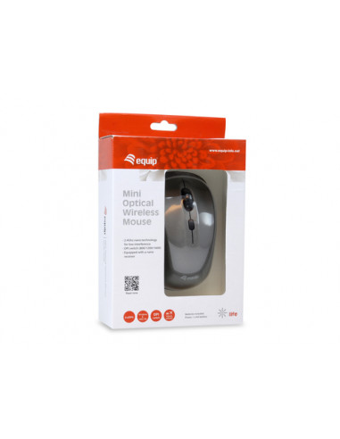 Equip 245109 mouse Viaggio Ambidestro RF Wireless Ottico 1600 DPI
