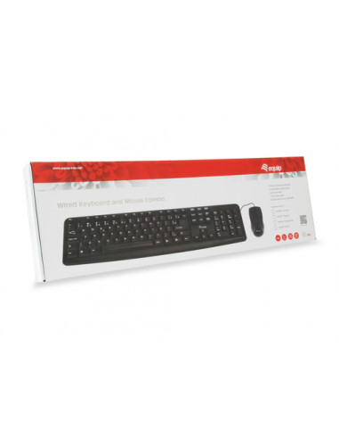 Equip 245203 tastiera Mouse incluso Ufficio USB QWERTY Italiano Nero