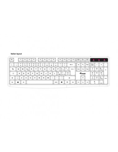 Equip 245213 tastiera Ufficio USB QWERTY Italiano Nero