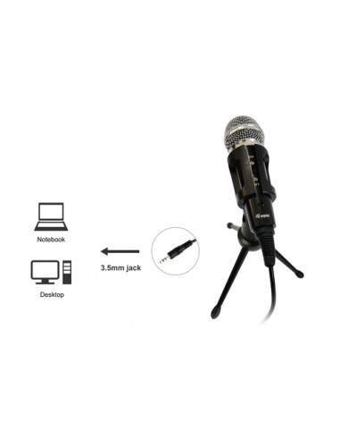 Equip 245341 Nero Microfono da tavolo