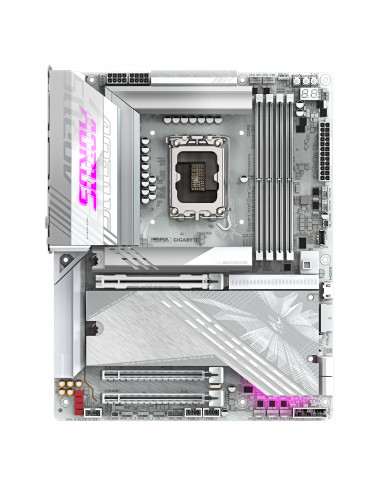 GIGABYTE Z890 AORUS ELITE X ICE Scheda Madre - Supporta CPU Intel Core Ultra (Serie 2), VRM a 16+1+2 fasi, fino a 9500MHz DDR5 (