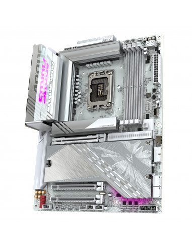 GIGABYTE Z890 AORUS ELITE X ICE Scheda Madre - Supporta CPU Intel Core Ultra (Serie 2), VRM a 16+1+2 fasi, fino a 9500MHz DDR5 (