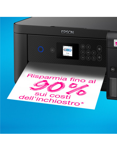 Epson EcoTank ET-2850 stampante multifunzione inkjet 3-in-1 A4, serbatoi ricaricabili alta capacità, 5 flaconi inclusi pari a 1