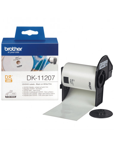 Brother DK-11207 nastro per etichettatrice Nero su bianco