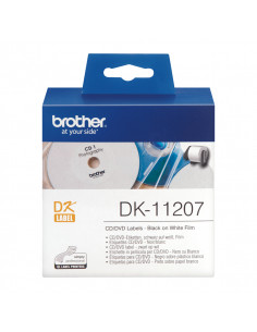 Brother DK-11207 nastro per etichettatrice Nero su bianco 2