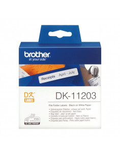 Brother DK-11203 nastro per etichettatrice Nero su bianco 2